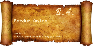 Bardun Anita névjegykártya